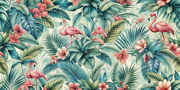 Tropical Flamingo Paradise