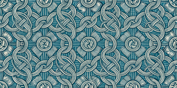 Oceanic Knotwork Tapestry