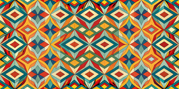 Retro Geometric Kaleidoscope